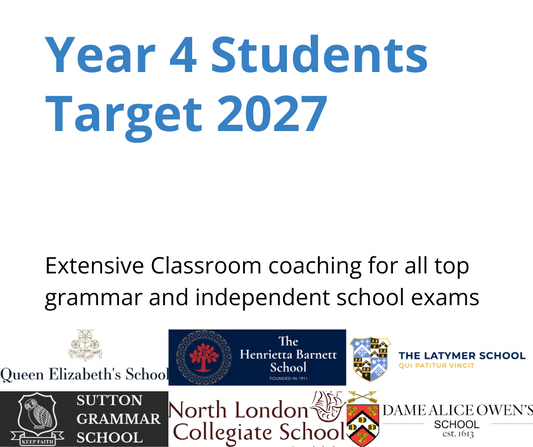 Maths Classroom Course - Year 4 Students - Target 2027